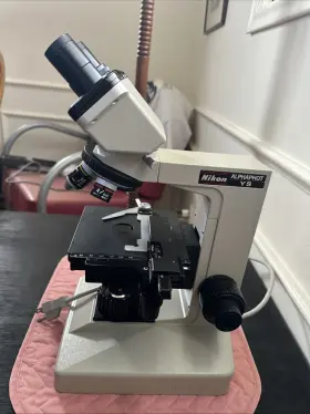129813 Nikon Alphaphot Ys Binocular Microscope - Phase Contrast 4x/10x/40x Ph3