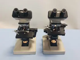 240349 Nikon Lot Of 2 Alphaphot Ys Binocular Microscope With 4x 10x 40x 100x Objectives