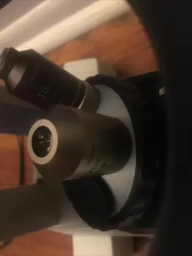 250122 Nikon Eclipse Ts100 Binoc. Inverted Phase Contrast Microscope Elwd 0.3 With 4/10 #2