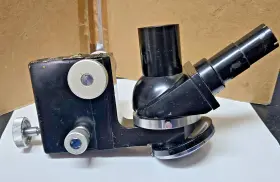 3-objective Nikon 68484 Compound Microscope With Photographic Head 24mm Post Mount #3