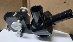3-objective Nikon 68484 Compound Microscope With Photographic Head 24mm Post Mount