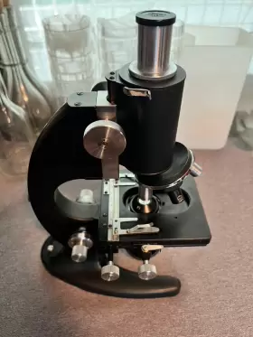 72971 Nikon Nippon Kogaku 1950s Kagaku Microscope With Binocular And Rare Camera Atch 3 Boxes
