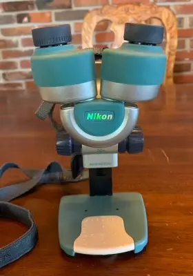 Nksf20 Nikon Fabre Mini Stereo Microscope - Binocular 20x Nature Scope Case