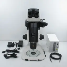 Smz18 Nikon Stereo Fluorescence Microscope With Shr Plan Apo 1x Obj And Ergo Head #2
