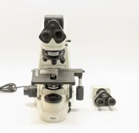 Sp88857194 Nikon Eclipse 55i Microscope With 4 Objectives And Extra Eyepiece Attachment