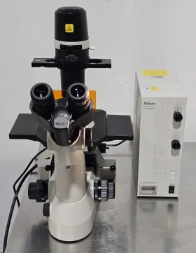 Ts100-f Nikon Eclipse Inverted Phase Contrast Fluorescence Plan Fluor Microscope #2