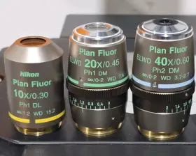 Ts100-f Nikon Eclipse Inverted Phase Contrast Fluorescence Plan Fluor Microscope #3