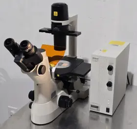 Ts100-f Nikon Eclipse Inverted Phase Contrast Fluorescence Plan Fluor Microscope