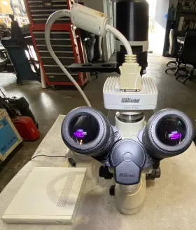 Ts100-led-f Nikon Ts100led-f Eclipse Inverted Microscope With 2 Objectives Camera #3