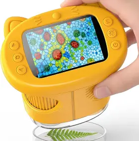 1000x Oaeblle 445034582505 Kids Microscope Portable Mini Pocket With 2.4 Ips Screen And 8