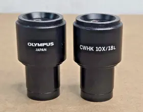 Olympus 10x/18l Set Of 2 Cwhk Microscope Eyepieces