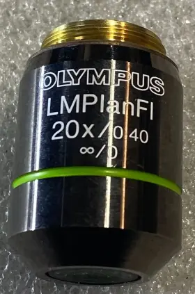 Olympus 20x/0.40 /0 Lmplanfi Microscope Objective Lens Made In Japan Free Ship #2