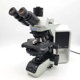 Bx53 Olympus Microscope With Dic Fluorite Objectives And 6 Position Nosepiece