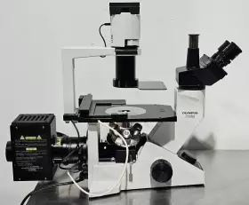 Ck40-f100 Olympus Inverted Phase Contrast Fluorescence Trinocular Microscope #3