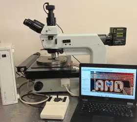 Mx50 Olympus H116 Lwd Microscope 200mm Wafer Nomarski Dic Bf/df Prior Stage