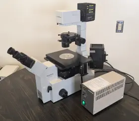 Ix50s8h Olympus Ix50 Fluorescence Phase Microscope 4-obj 100w Halogen /fluorescence