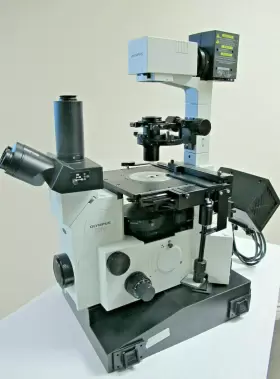 Ix70-s8f Olympus Inverted Fluorescence Microscope Infinity 2 Camera Objectives #3