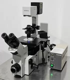 Ix70-s8f2 Olympus Ix70 Fluorescence Phase Contrast Inverted Microscope #2