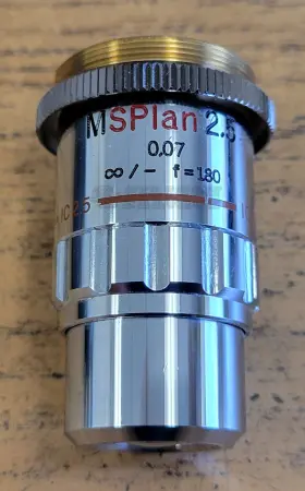 Msplan2.5 Olympus 0.07 /- F 180 Ic2.5 Microscope Objective Lens