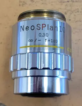 Neosplan10 Olympus 0.30 /- F 180 Ic10 Microscope Objective Lens