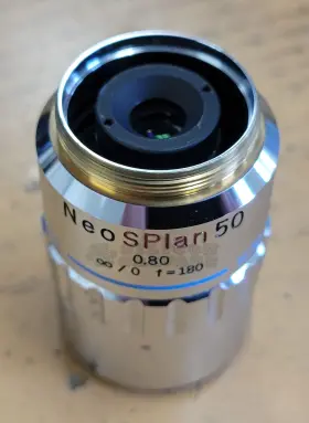 Neosplan50 Olympus 0.80 /- F 180 Ic50 Microscope Objective Lens