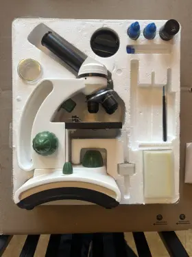 Om117l Omano Student Microscope Kit Excellent Condition
