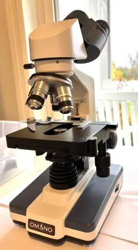 Om118-b4sl Omano New 40x-1000x Compound Microscope - Student Homeschool Science