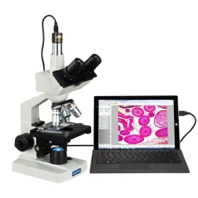 40x-2500x Omax 670541482230 M83ez-c02 Digital Lab Trinocular Compound Led Microscope - Magnific