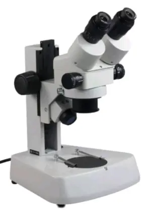 7x-45x Omax 729440212339 Binocular Stereo Zoom Microscope Large Base With Dual Halogen Lights
