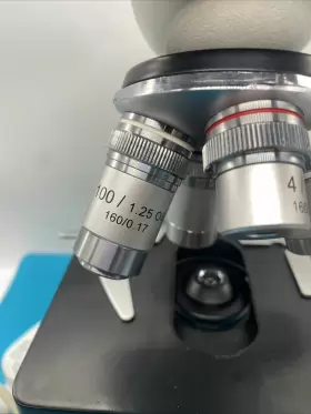G2020031030 Omax 4/40/100 Lenses Lab Binocular Led Microscope No Eye Pieces As Is #3