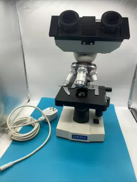 G2020031030 Omax 4/40/100 Lenses Lab Binocular Led Microscope No Eye Pieces As Is