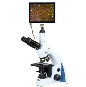 40x-2500x Omax M8333z Trinocular Compound Microscope 9.7 Inch Touchscreen Imaging