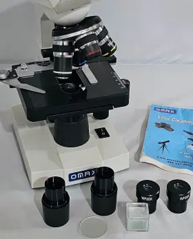 Md82ez10-a188v-scp Omax 8p 2500x Built-in 1.3mp Microscope Slides Lens Extra Digital Compound
