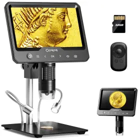 Odm701 Opqpq 7 Inch Lcd Digital Microscope Full View Coin With Screen Co