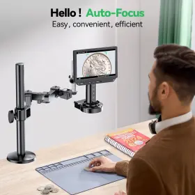 Odm801 Opqpq Auto-focus 4k Digital Microscope With Flexible Arm And Helping Hands Station H #2