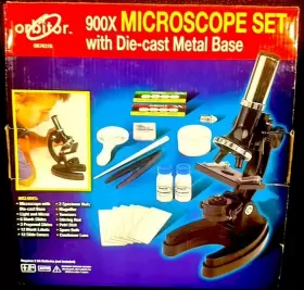 Or7031b Orbitor Or7031r 900x Die Cast Metal Base Microscope Set