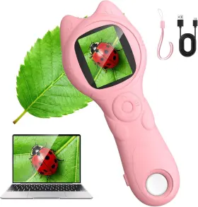 Inskam355-02 Oripira Handheld Digital Microscope For Kids 500x Magnification Autofocus Mini