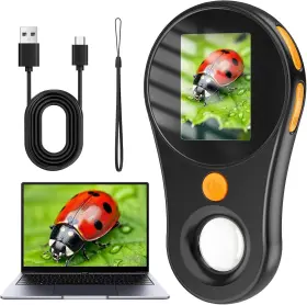 Outact01 Outact 840979198182 Portable Microscope With 8 Led 500x Mini Optical Magnifier