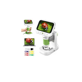 Outact 976790932453 Digital Microscope For Kids 4.3 Inch Hd Screen Portable With 8 Led Lig