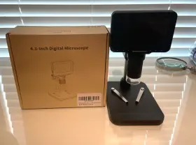 1000x Pallipartners 074108297174 4.3-inch Lcd Digital Microscope 1080p Hd Zoom Usb Video Recorder