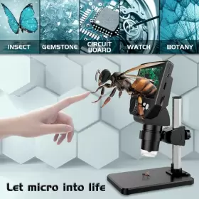 1-1000x Pallipartners 726084678262 Lcd Digital Microscope 4.3 Inch 1080p 10 Megapixels Magnification Zoom #2