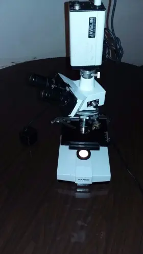 890007 Parco Microscope Basic Binocular Compound Achro 10/0.25 160/0.17 Plus Camera