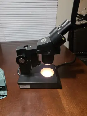 746428 Parco Scientific Microscope W10x-155mm Binoculars Dual Light