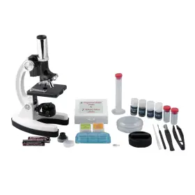 120x-1200x Pearington Ap-m0004 Kids Metal Microscope Kit 12.6 In Led Light 58-piece Stem Easy