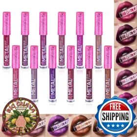 B0bsh1rb99 Phantomsky 12pcs Long Lasting Metallic Glitter Liquid Lipstick Collection Shimme