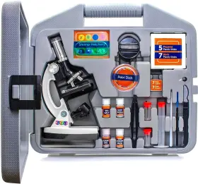 1200x Play22 638346160319 Kids Microscope Kit 50 Pcs - 120x Slides Specimens Stude