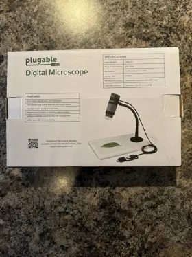 250x Plugable 819927010784 Usb 2.0 Digital Microscope Magnification Lightly Used In The Box #2