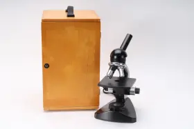 Ms-8m Pzo Warszawa Binocular Laboratory Microscope With Objectives - No Eyepiece