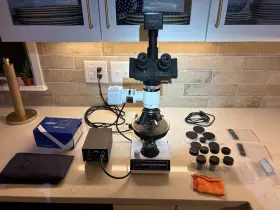 B-2503360 Radical Professional Trinocular Polarizing Reflected Light Microscope And Camera