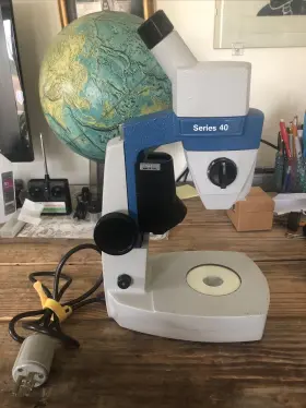 Bg344536 Reichert-jung Series 40 Stereozoom Microscope 15-30x Dual-illumination Incident/trans